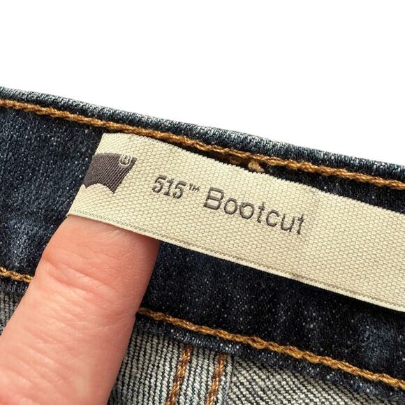 Levis 515 Bootcut Jeans Womens Sz 6 28x31 Blue Mid Rise country Boot Cut - Picture 5 of 15
